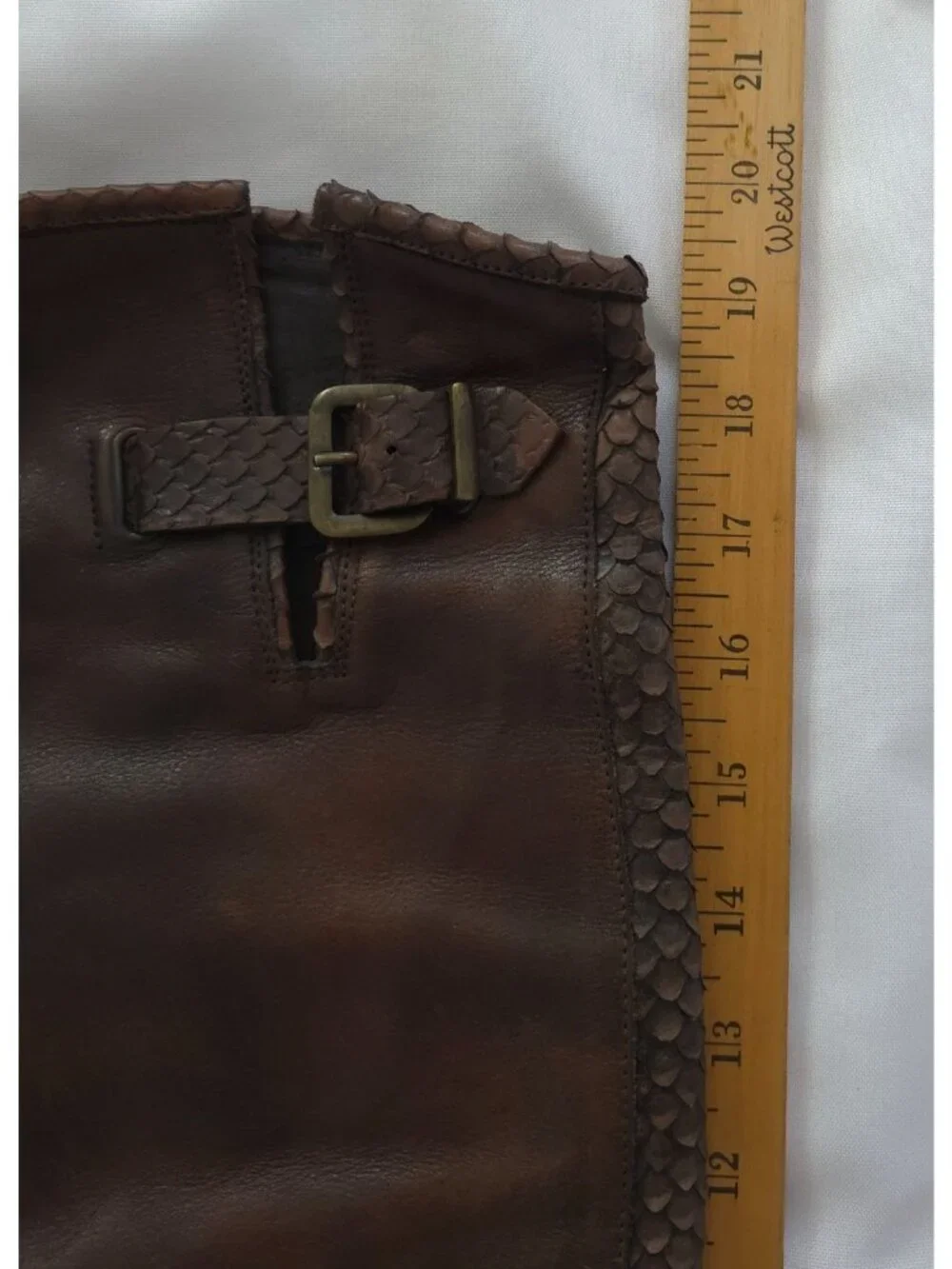 Alberto Bressan Brown Over-The-Knee Leather Boots Womens Sz 35 (5) Made In Italy - Picture 13 of 13